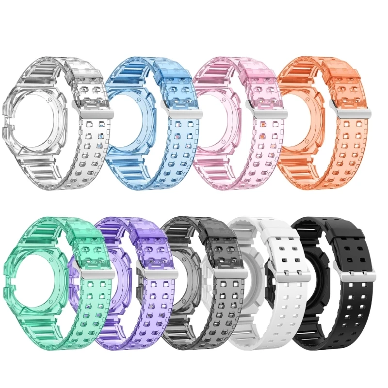 

Ремешок для часов 57EC, прозрачный, 22 мм, для женщин, милая девушка, спортивный прозрачный ремешок для GT-Cyber, прозрачный ремешок