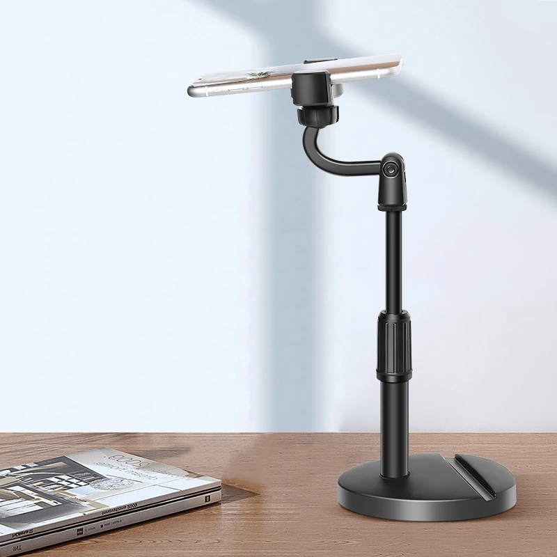 

MAMEN Overhead Photography Stand Phone Tablet Holder Tripod with Double Seat for iPhone iPad HUAWEI Xiaomi for Live Streaming