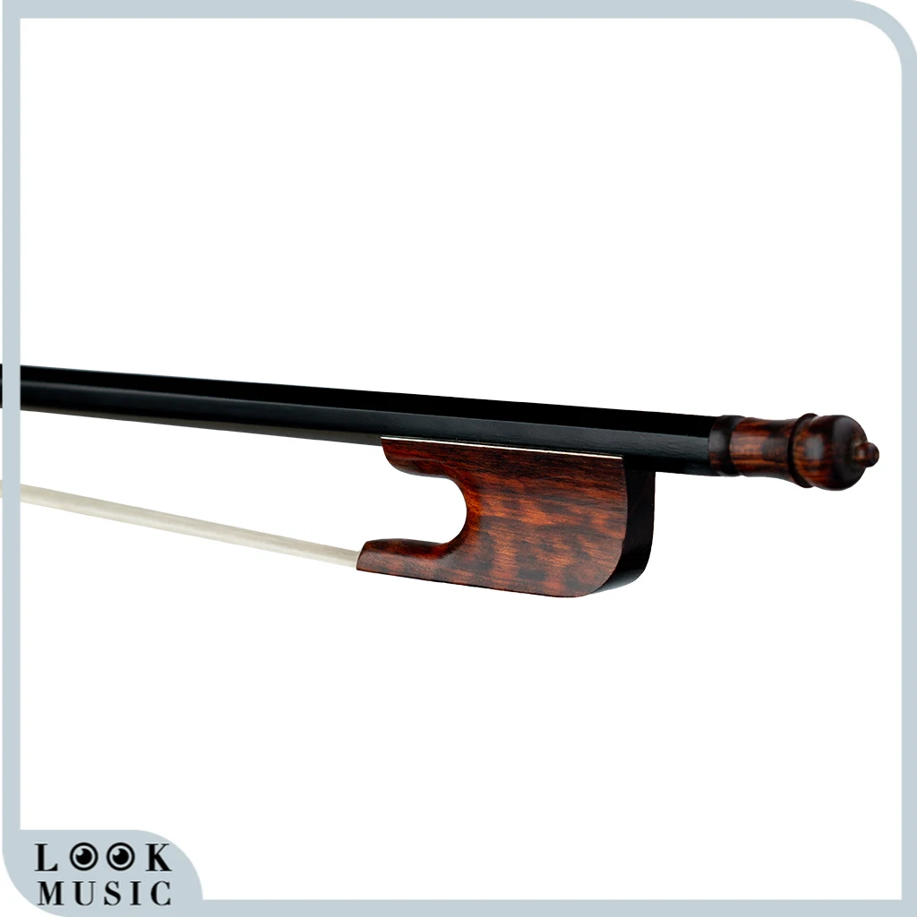 

4/4 бант для скрипки из углеродного волокна полноразмерный бант для скрипки Snakewood Frog профессиональный натуральный лук