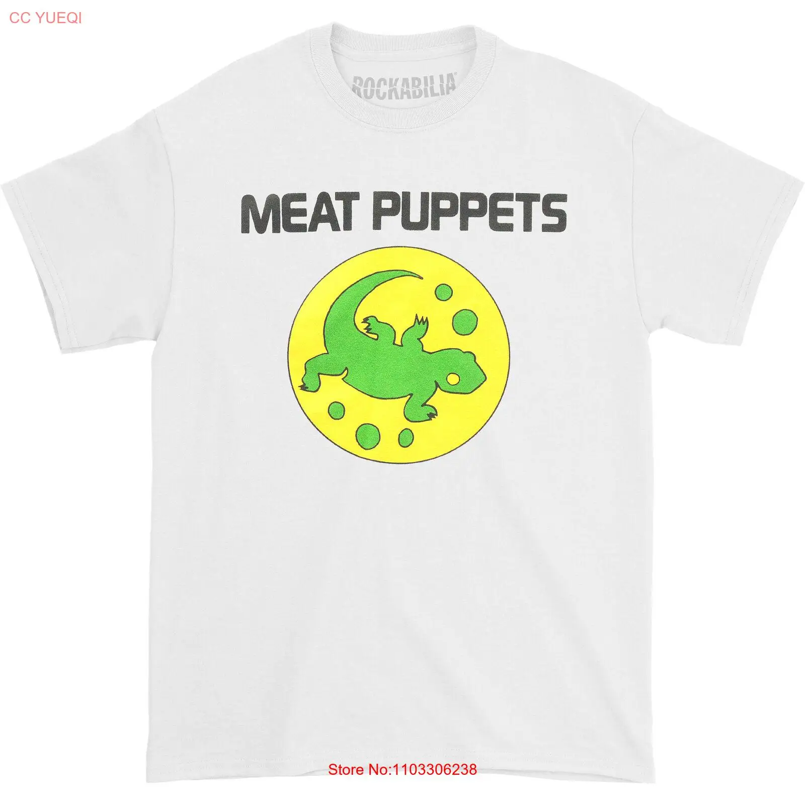 Мужская футболка с изображением кукол ящерицы белая