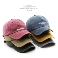 unisex cotton baseball cap for men and women fashion embroidery letter hat summer soft top caps casual retro snapback bone hats