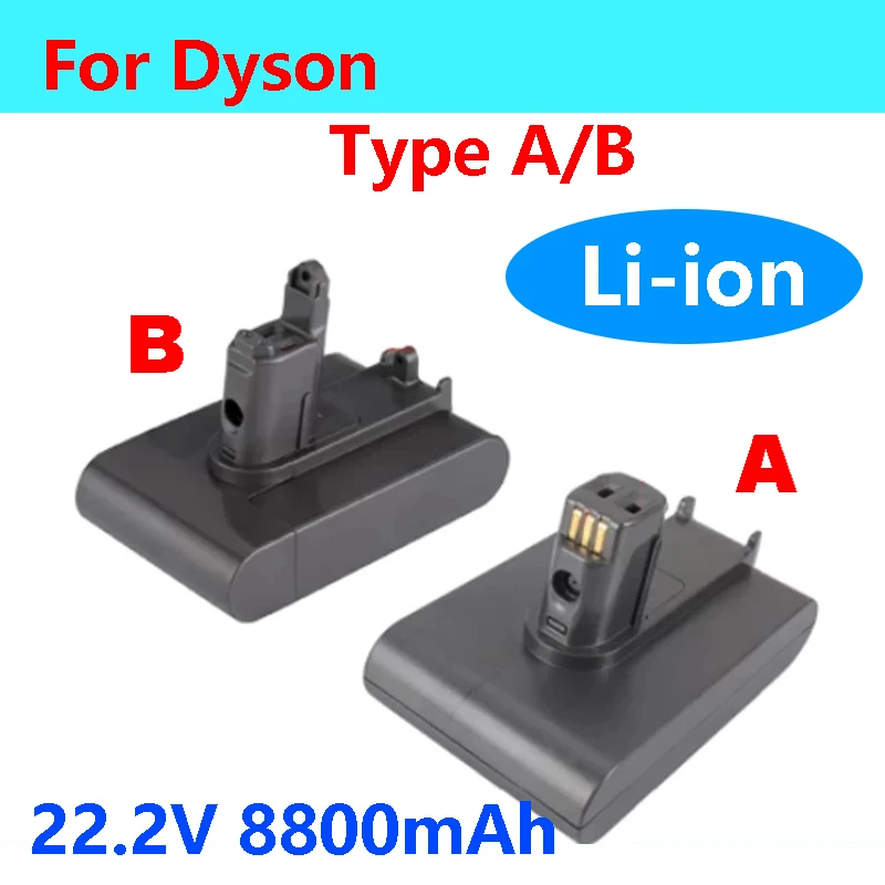 

Литий-ионный аккумулятор Daweikala Nwe для Dyson, 22,2 в, 8800 мАч, тип A/B, вакуумная батарея для Dyson DC35, DC45, DC31, DC34, DC44, DC31, Animal DC35, Animal