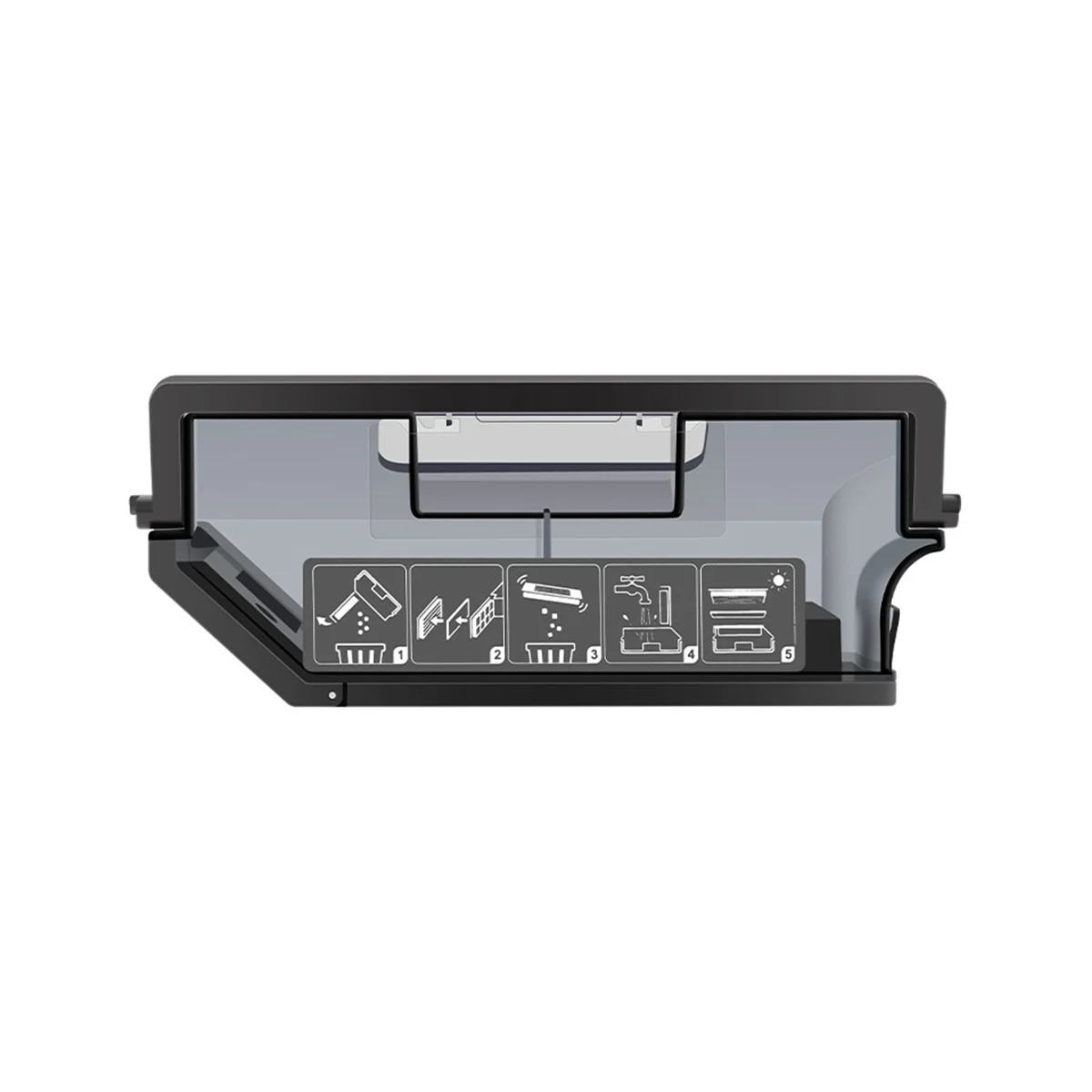 

Пылесборник, контейнер для пыли, запчасти для Deebot X1 OMNI/ T10, вакуумный очиститель, мусорный контейнер, коробка, аксессуары, черный