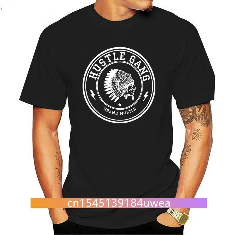 New 2021 Popular Hustle Gang Black Men'S T Shirt Size S 4Xl 020983