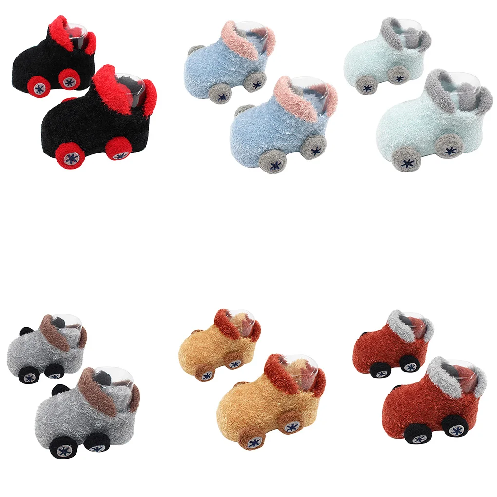

New Autumn/Winter Cartoon Car Baby Socks Non-slip Glue Baby's Toddler Socks Warm Socks