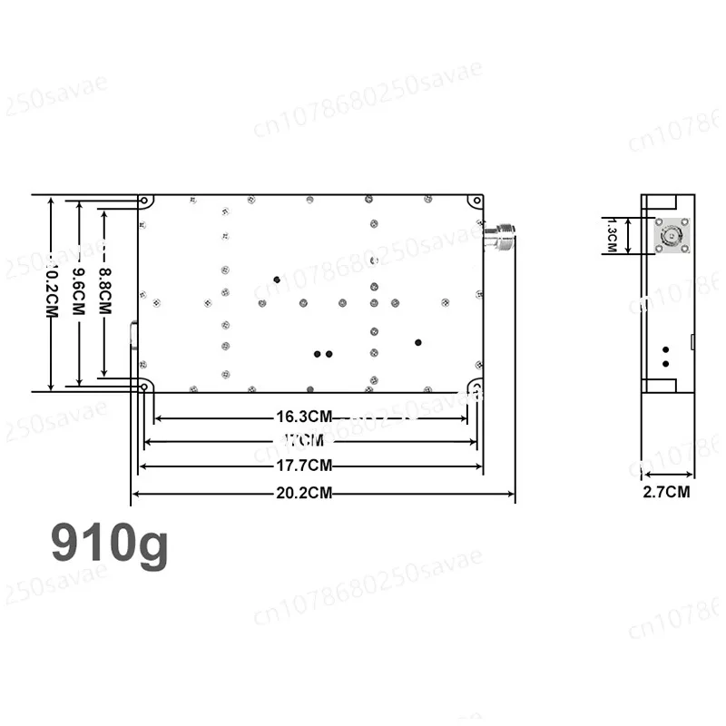 Модуль усилителя мощности для дрона RF-модуль Wi-Fi2.4G 10 Вт 30-40 50-70 100