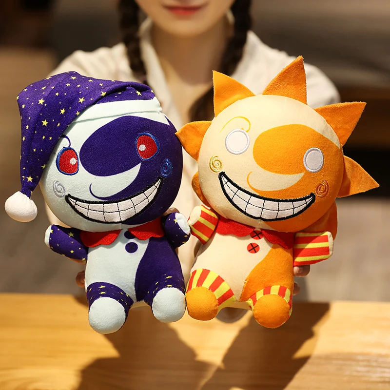 

1 шт., 25 см, новые плюшевые игрушки Fnaf с подсолнухами, безопасность, взрыв, рассвет, луна, падение, босс, строительные игрушки, мягкие игрушки д...