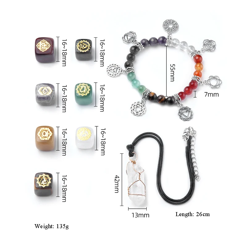 Chakela Sets Decoration Natural Stone Bracelet Ornament Bed-Room Office Desk Ornaments