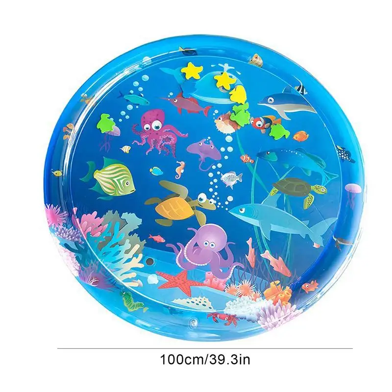 100 см водный игровой коврик из ПВХ Детская Надувная подушка для живота детская