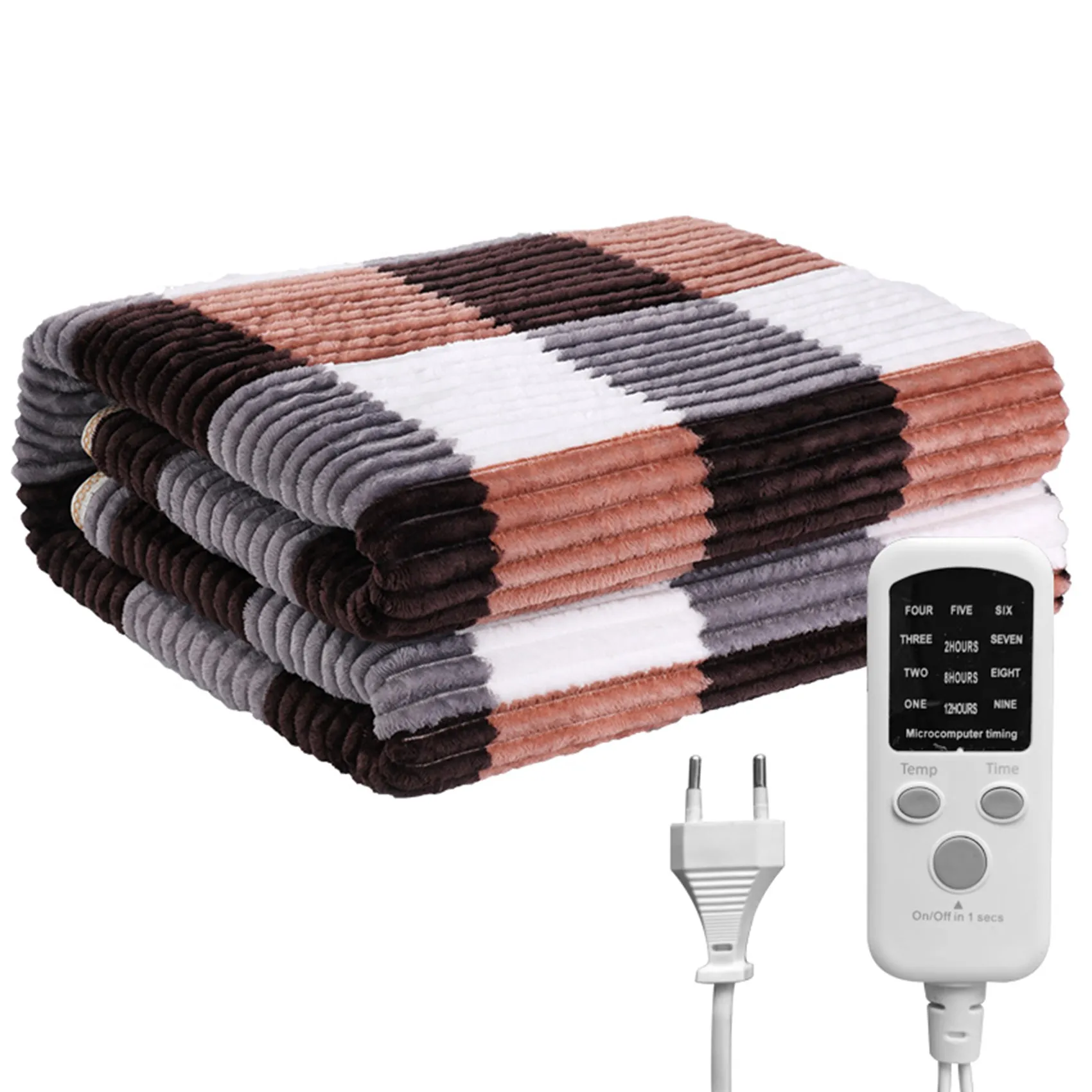 

1.8x1.2M Electric Heated Blanket Stripe Shape Electric Mattress Thicker Heating Blanket Thermostat Carpet 220V EU Plug A