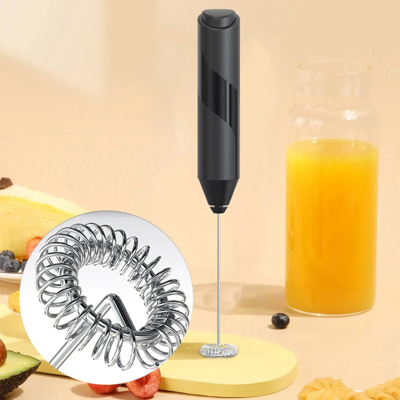 

Electric Handheld Egg Beater Foam Maker Milk Frother Blender Battery Powered Whisk Drink Mixer For Egg Coffee Milk