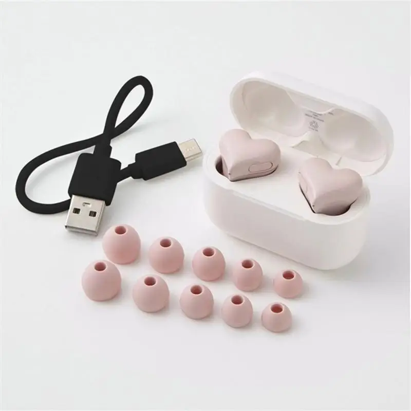 

Bilateral Stereo Earphones In-ear Mini Earbuds For Phone Heart Headset With Micphone Wireless Headset For Ipx5 Music Earplugs