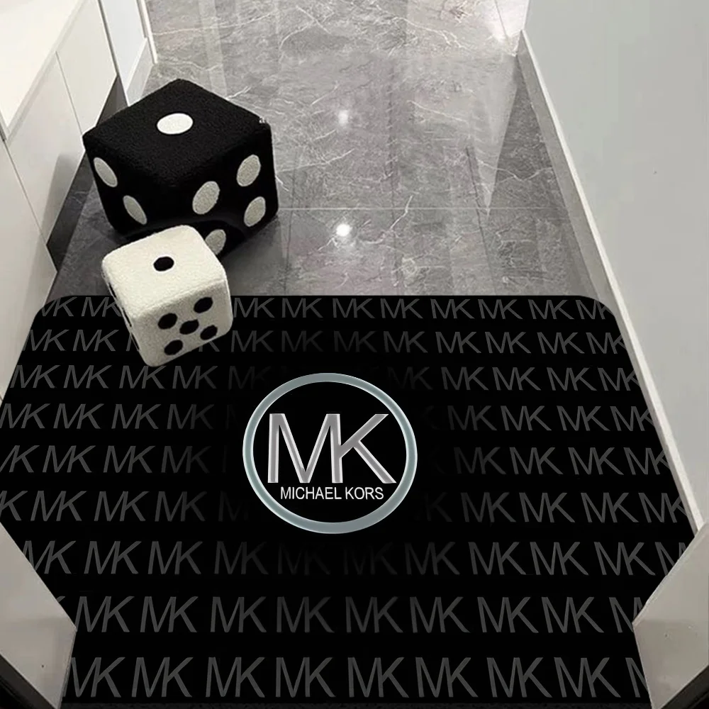 Fashion 3D Print M-Michael-kors Logo Bathroom Mat Non-Slip Laundry Room Decor Balcony Child Living Toilet Rug