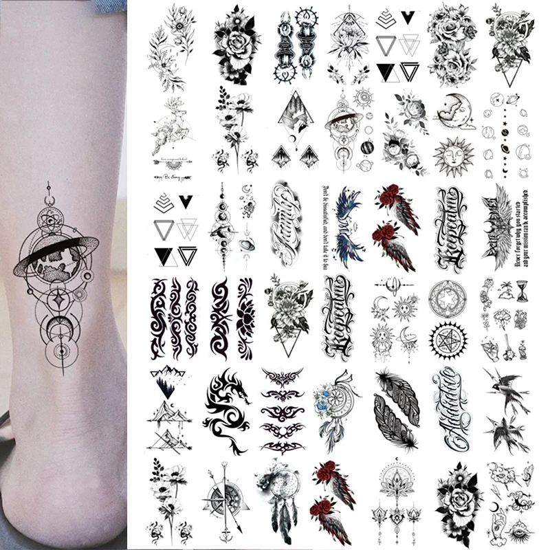 

Временные татуировки для мужчин и женщин, животные, тигр, лось, лиса, волк, Орел, имитация тату-наклейки, татуировка с совами, цветами, скорпионами, королями, нарукавники для тела