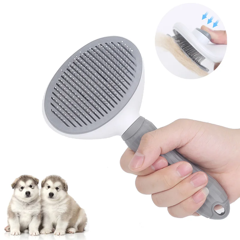 

Dog Brush Cat Comb Pet Hair Remover Animal Grooming Tools Dogs Accessories Cat Supplies Stainless Steel Beauty Massage Comb