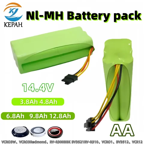 KEPAH 14.4V 12800mAh Ni-MH аккумулятор для роботов-пылесосов