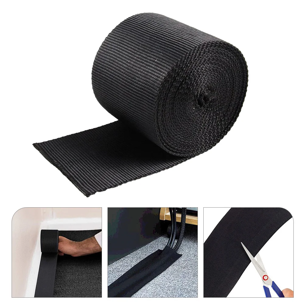 

Carpet Wire Cover Electrical Cord Covers The Floor Cable Concealer Power Organizer Sidewalk Black Rugs