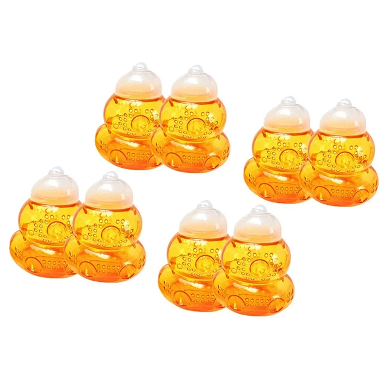 

8 Pack Wasp Trap And Hornet Trap Yellow Jackets Bee Catcher, Reusable Hanging Or Tabletop Outdoor