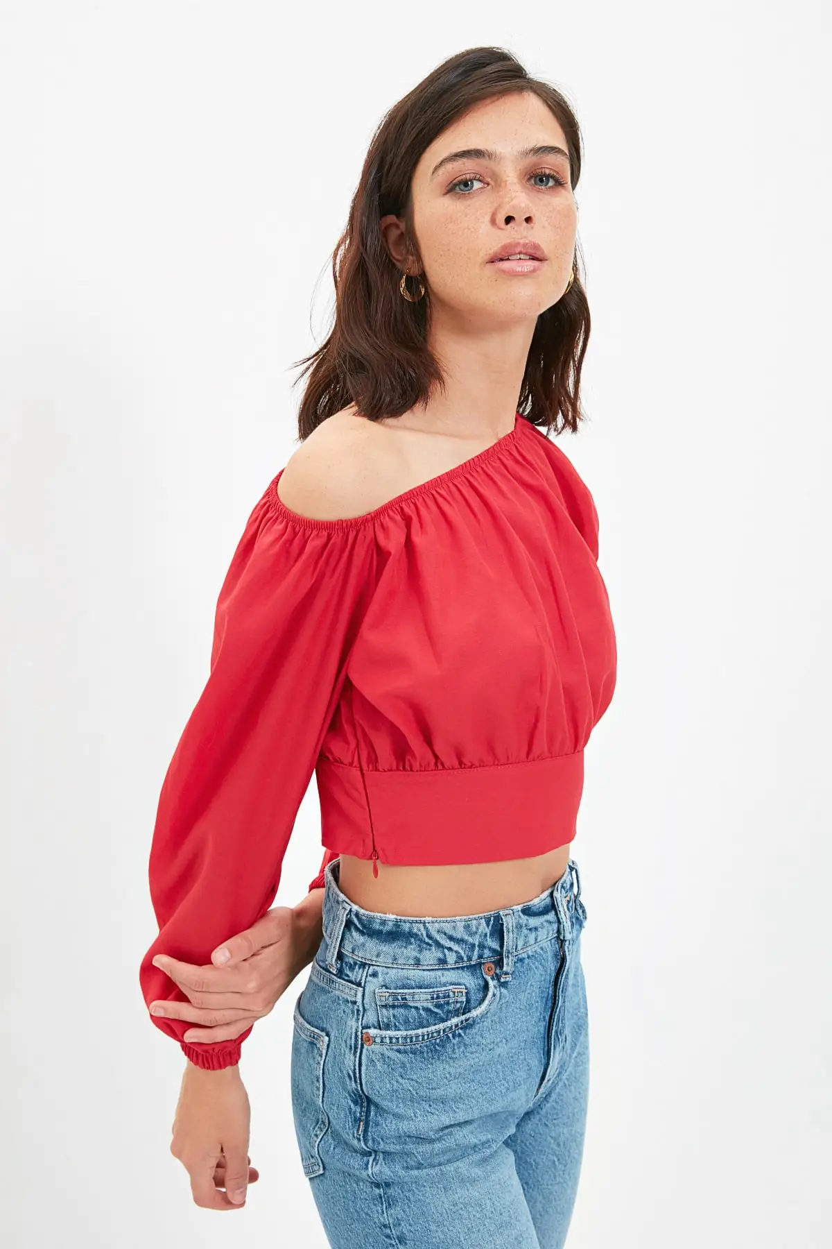 Блузка на одно плечо TWOAW22BZ0554