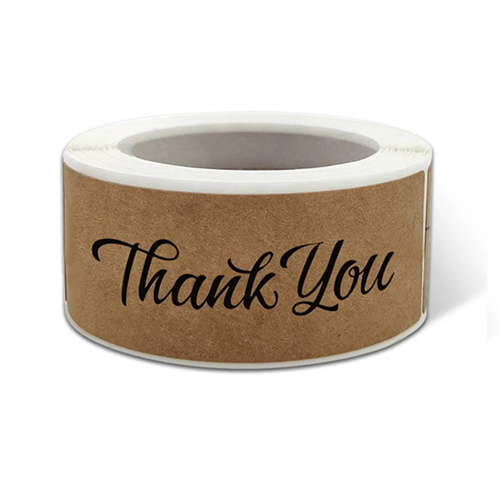 

Набор наклеек "Спасибо за заказ", крафтовая бумага, 120 шт.