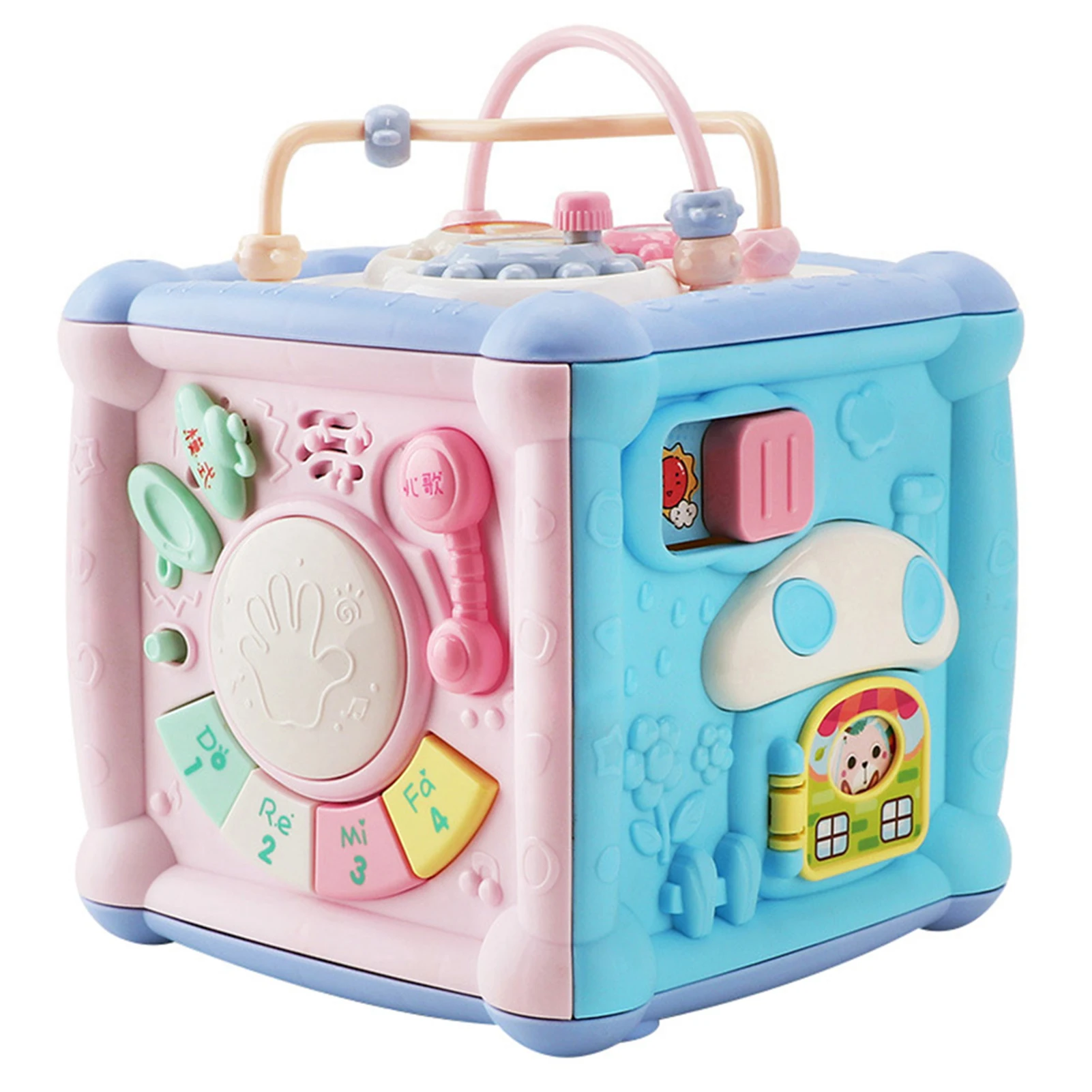 

DIY Blocks Easy Operation Treasure Box Toy Sturdy Baby Activity Cube Learning Toy for Baby Cognition Improving