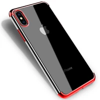 electroplated tpu case for iphone 13 12 11 pro xs max xr x soft tpu silicone for iphone se 6 7 8 plus clear drop cases