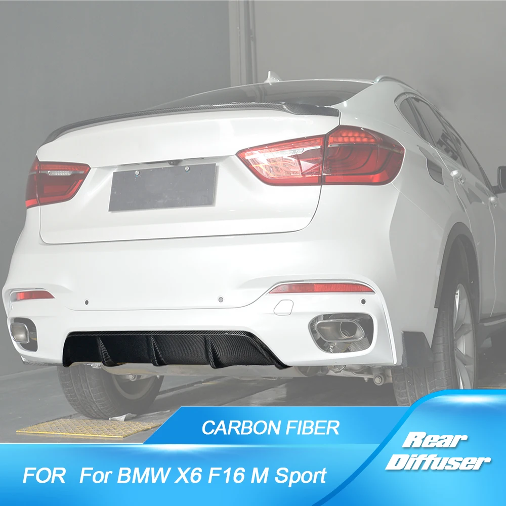 

Диффузор для заднего бампера из углеродного волокна для BMW X6 F16 xDrive35i xDrive50i M Sport Utility 4-дверный 2015 -2018