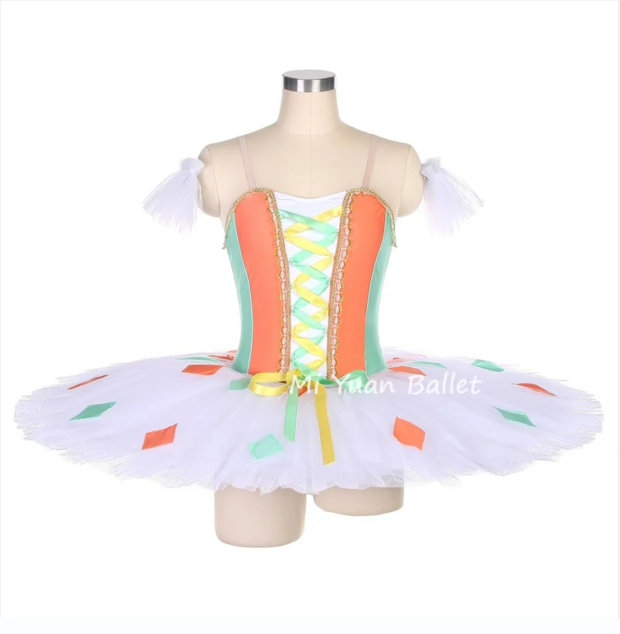 

Million Clown TUTU ballet dance dress children adult orange professional competition pompadour dress performance dance dress