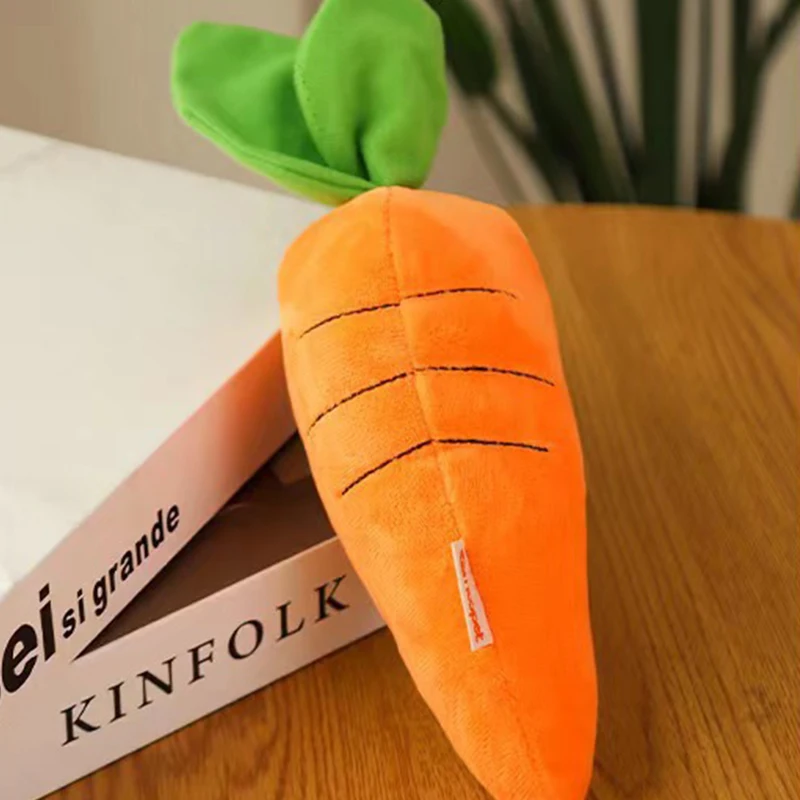 Игрушка для собак морковь плюшевая игрушка овощная жевательная маленьких