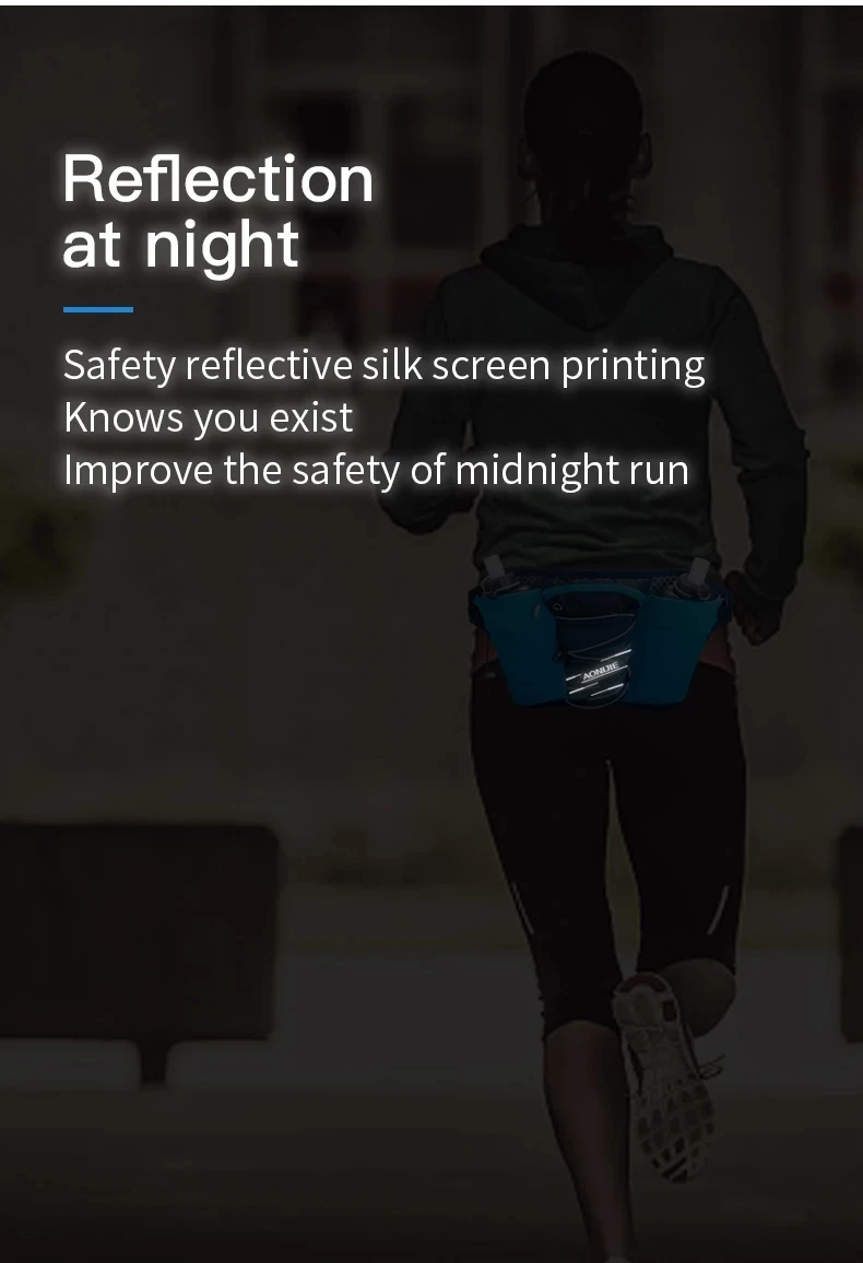 AONIJIE Outdoor Sports Lightweight Waist Bag Belt Hydration Fanny Pack For Running Marathon Race Jogging Fitness Hiking Cycling