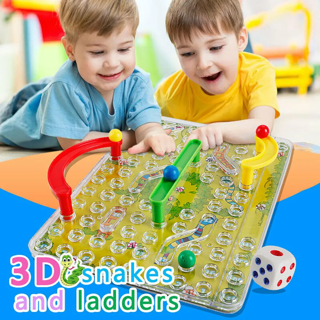 

For Kid Night Family Fun Game 3D Toy Traditional Gifts Board Ladders Education Dungeon Crawler Sand