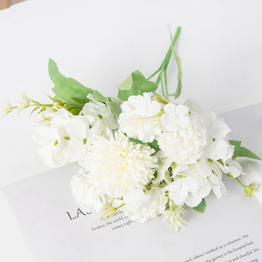 

Искусственные цветы шелковые гортензии для свадьбы