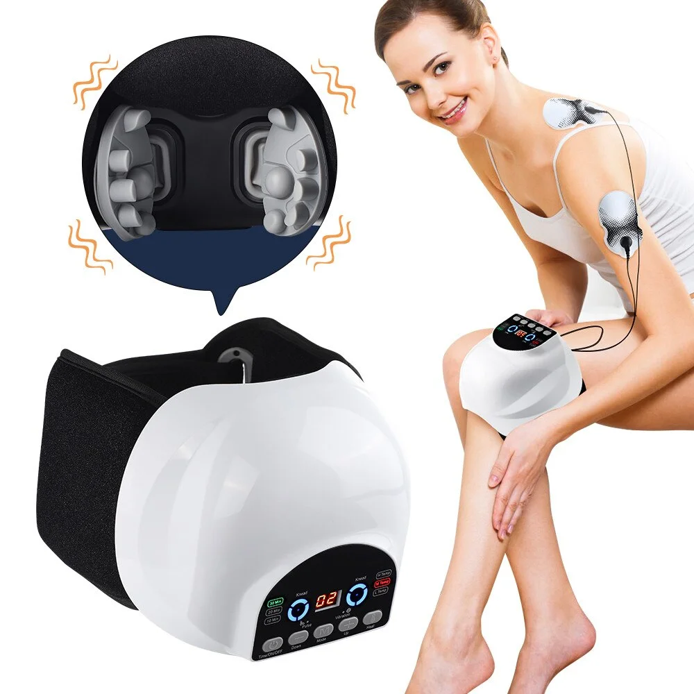 

Electric Intelligent Knee Massager Heated Knee Pad Rechargeable Vibrating Massage Device Relieve Knee Soreness with Massage Pads