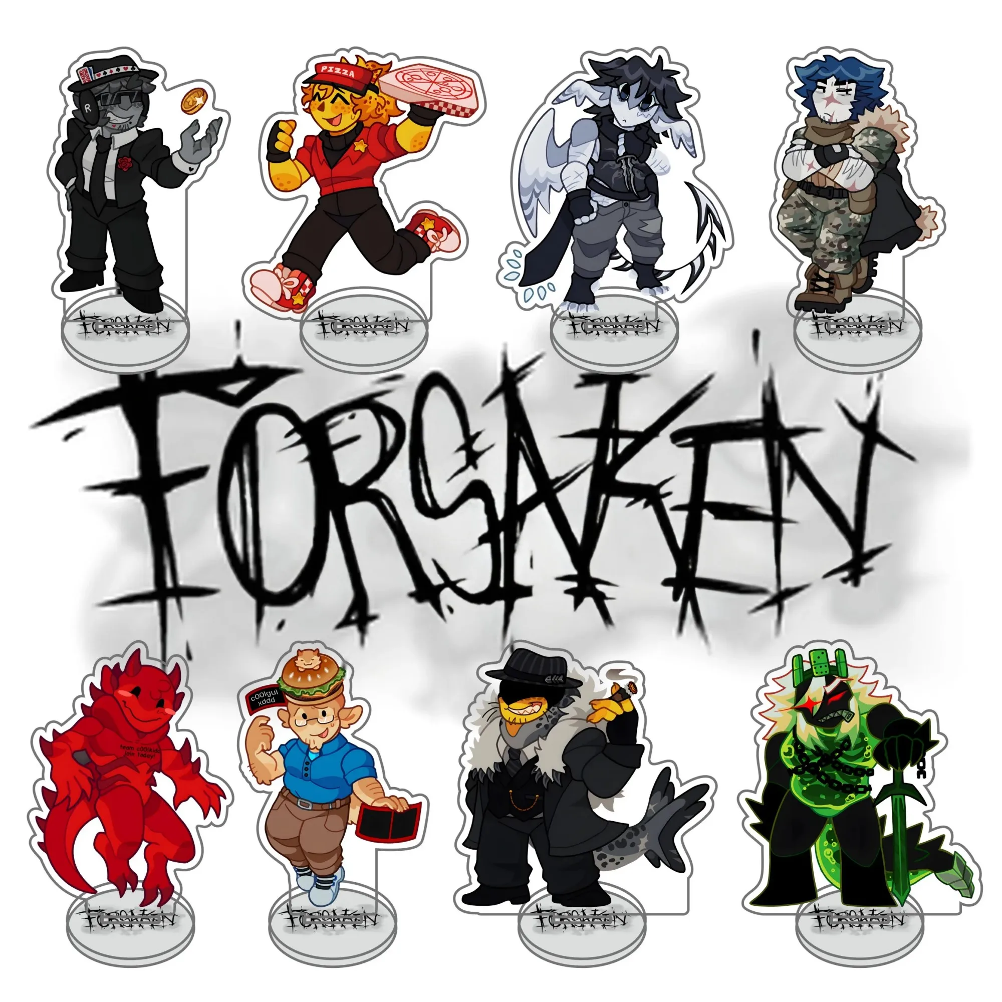 Акриловые подставки Forsaken, горячая игра для гостей 1337, Noob Shedletsky John Doe c00lkidd Elliot Chibi, маленькие настольные украшения, игровой подарок (art.: 3920d33f296e5) - 3920d33f296e5