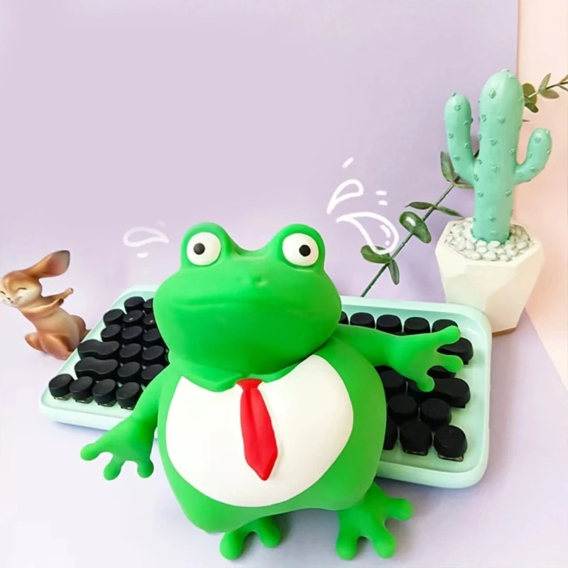 

Мягкая эластичная игрушка-лягушка, брызгающая игрушка для распаковки офиса, игрушка-лягушка из TPR, игрушка-антистресс, средство
