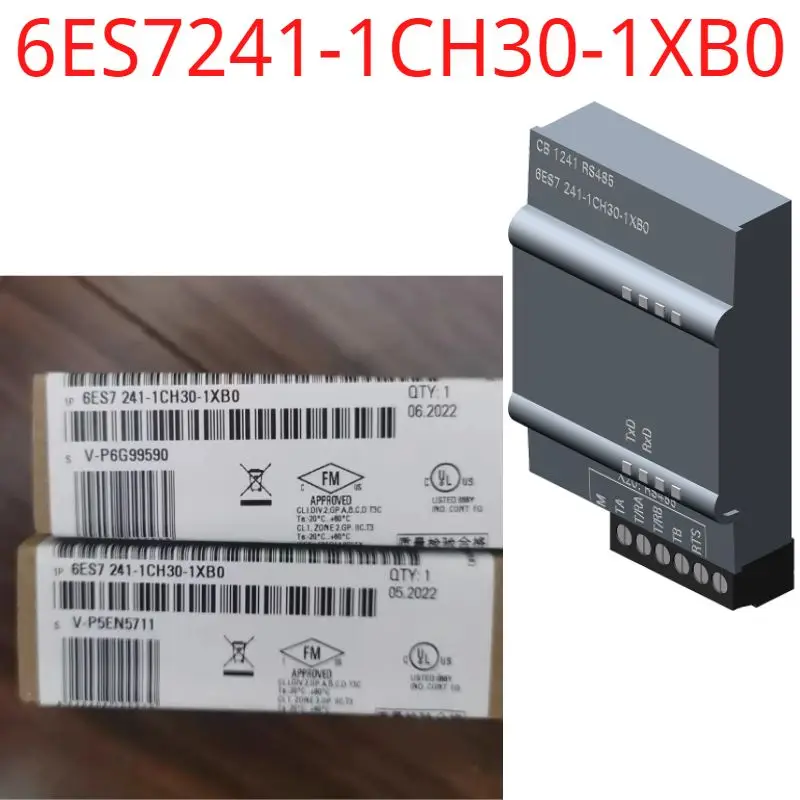 

6ES7241-1CH30-1XB0 Brand new SIMATIC S7-1200, Communication Board CB 1241, RS485, terminal block, supports Freeport