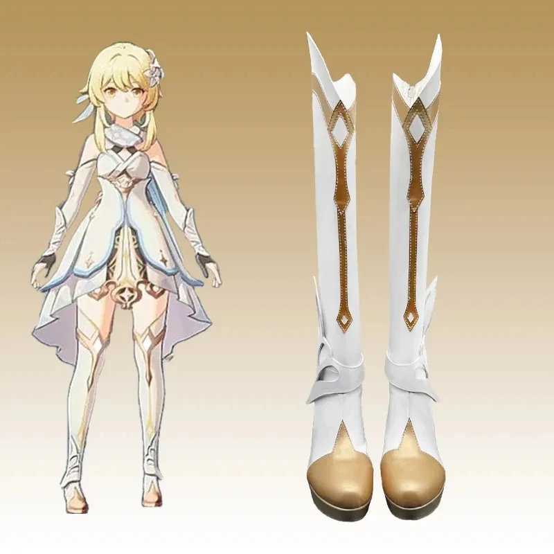 Обувь для косплея Genshin Impact Cos путешественников обувь аксессуары на заказ сапоги