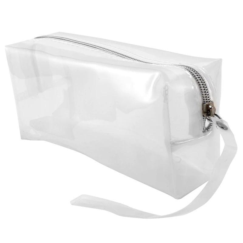 

Large Transparent Pencil Case Zipper Cosmetic Jelly Pencil Case Student Stationery Box For Daily Office