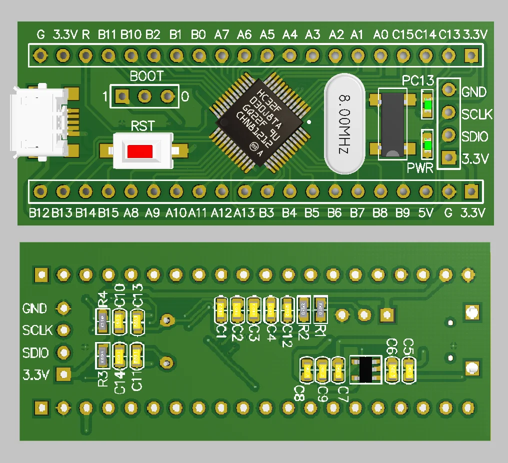 Фото HC32F030J8TA Core плата HDSC, минимальная разработка системы для замены STM32F030C8T6 №3