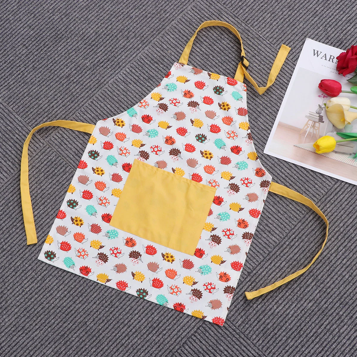 

Apron Kids Aprons Kitchen Painting Child Gardening Toddler Artist Smock Girls Boys Children Cooking Pocket Cotton Crafting