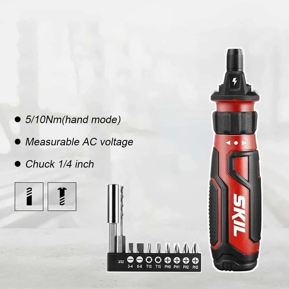 Аккумуляторная электрическая отвертка Skil ручная USB-тип C перезаряжаемый