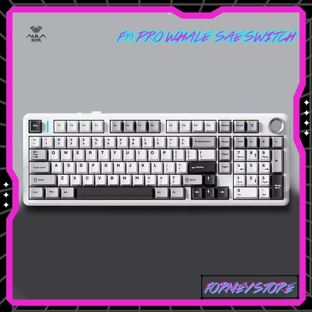 AULA F99/F99 Pro 3 режима 98 клавиш механические клавиатуры Dark Kingdom RGB с возможностью