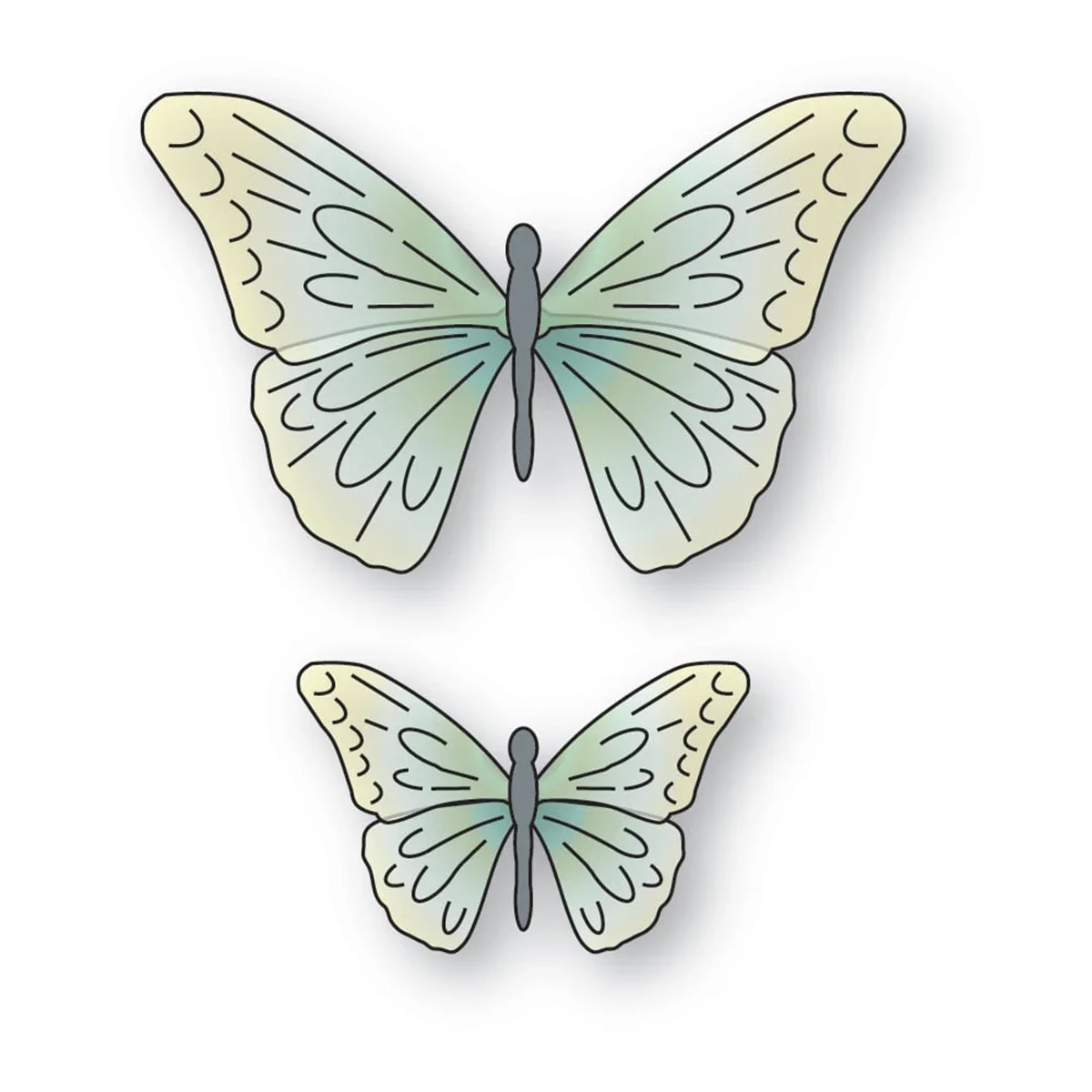 Металлические штампы Addycraft в виде бабочек для скрапбукинга бумаги рукоделия ножа
