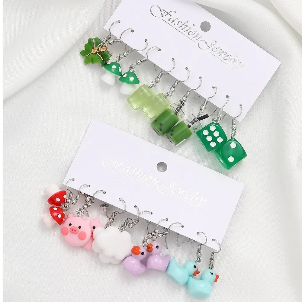 Очаровательные висячие серьги в форме животных набор из 20 штук для женщин модный
