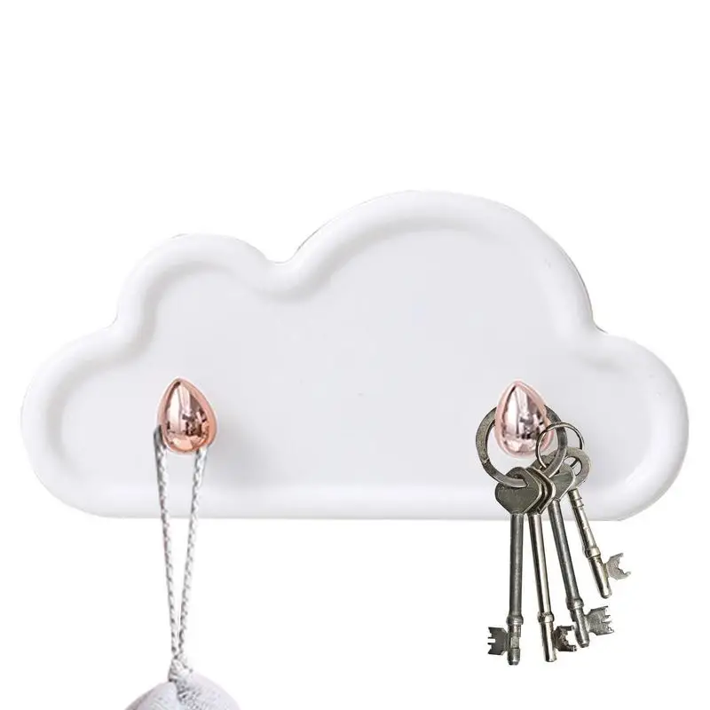 

Cloud Hook Multifunctional Adhesive Hooks For Wall Minimalistic Style Cute Adhesive Wall Hooks For Bedroom Bathroom Door Wall