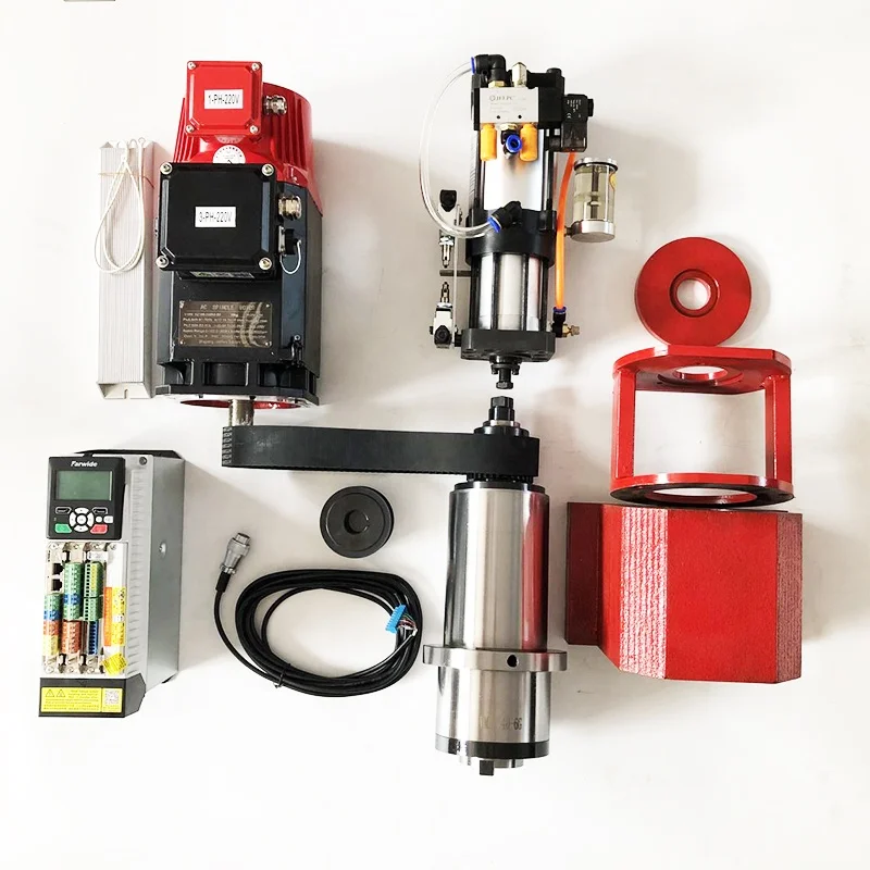

BT 30 spindle set with servo motor,driver,pulley,belt