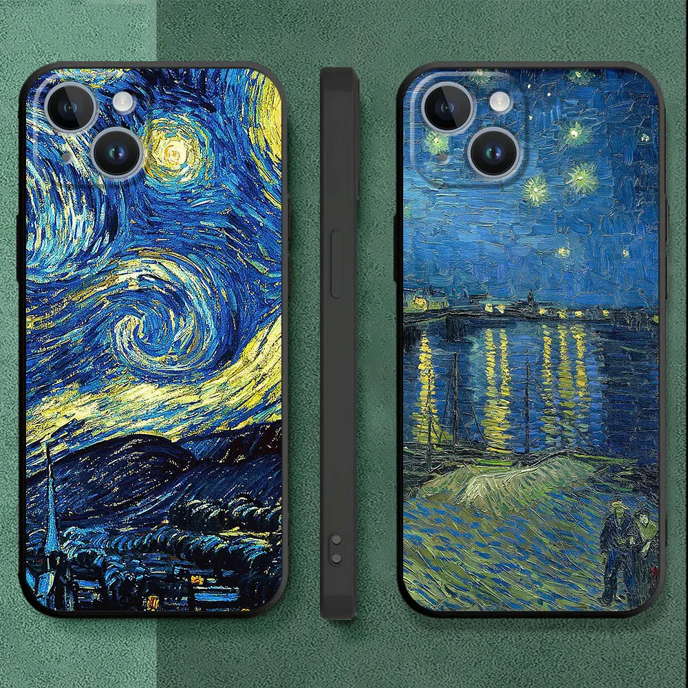 Чехол для телефона Huawei P30 Pro P40 Lite P Smart Z P60 P50 P20 Van Gogh чехол с рисунком звездной ночи
