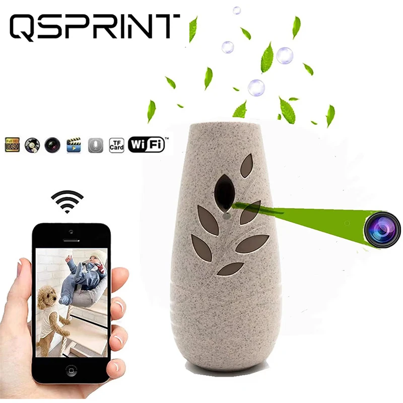 

New Aromatherapy Spray WiFi Camera Motion Detection Security P2P Surveillance Camcorder Video Recorder IP Cam Suport TF SD Card