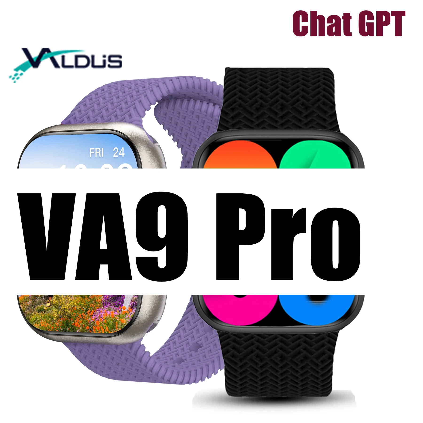 

2023 New VA9 Pro Smart Watch 2.02 Inch Compass Chat GPT NFC Strap Lock Amoled Screen Bluetooth Call Smartwatch for Men Woman