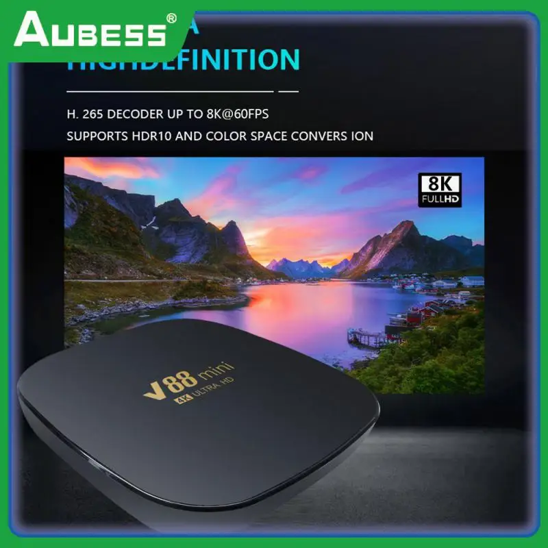 

Android 12 Media Player Supports 8k Resolution Mini Smart Tv Box Allwinner H3 2.4g Wifi Set Top Box Quad Core Smart Home Black